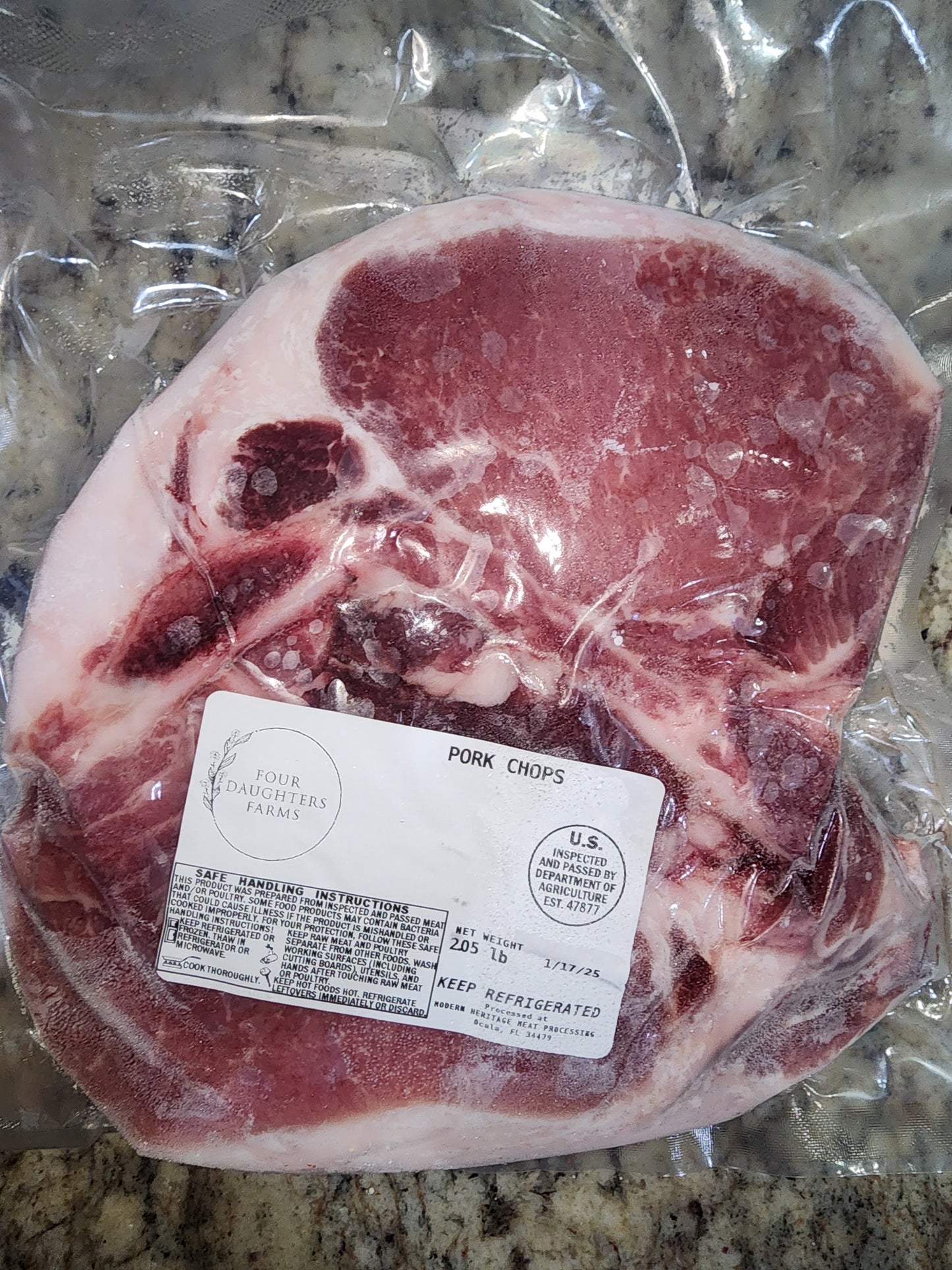 Pork Chops Bone-In (2 chops per pack)
